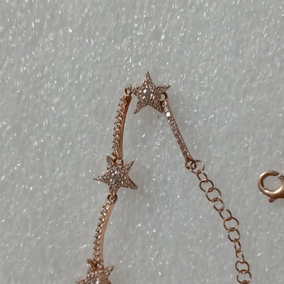 Sterling Silver Stamped, Rose Gold Choker #349 - Picture 2 of 13